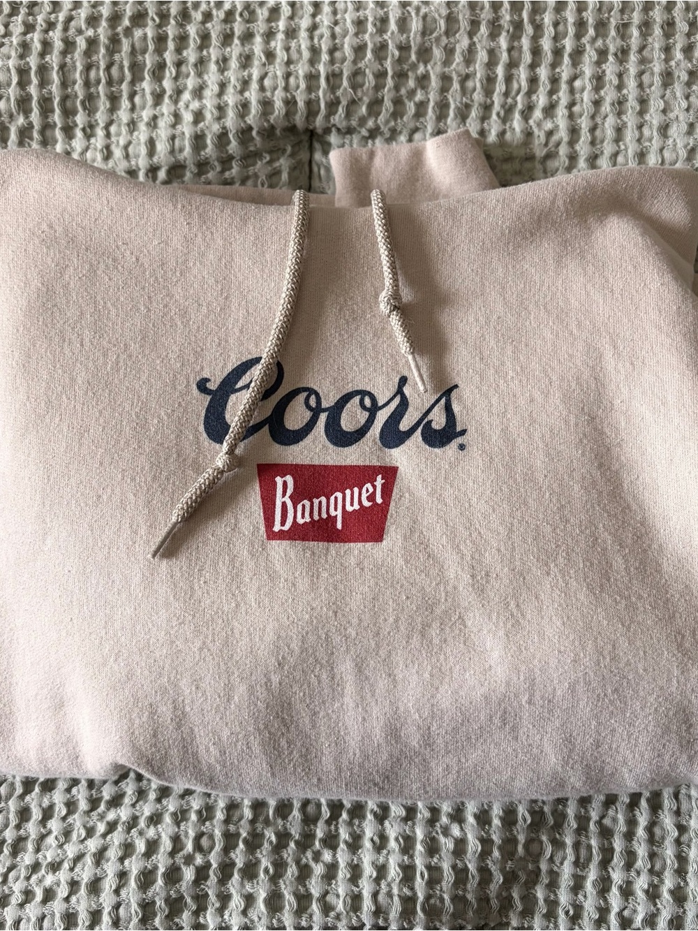 Coors Banquet beer hoodie | thrifted graphic tee